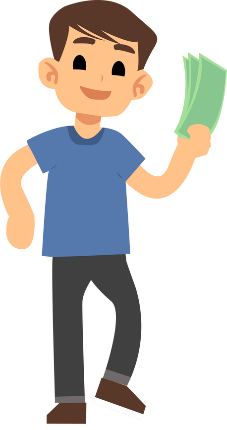 Man Holding Money